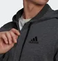 Толстовка чоловіча Adidas Essentials Fleece 3-Stripes Full-Zip Hoodie Grey HB0042