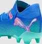 Бутсы унисекс Puma Future 7 Ultimate Fg/Ag Blue/Turquoise 107917-01