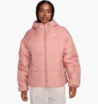 Пуховик женский Nike Sportswear Classic Puffer Therma-Fit Loose Hooded Jacket Pink FB7672-618