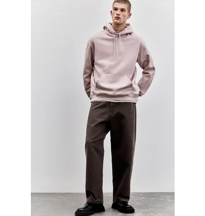 Худи мужское H&M Loose Fit Pink 0970819108