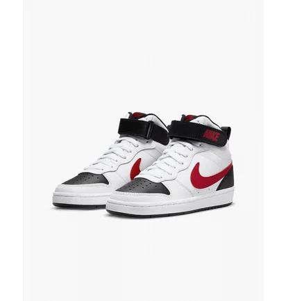 Кроссовки детские Nike Court Borough Mid 2 White CD7782-110