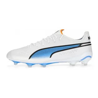Бутсы унисекс Puma King Ultimate Fg/Ag White 107097-01