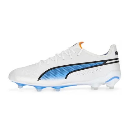 Бутсы унисекс Puma King Ultimate Fg/Ag White 107097-01