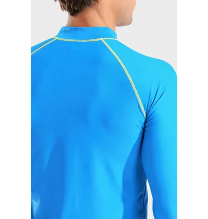 Лонгслив мужской Arena Rash Vest Graphic Blue 011107-830