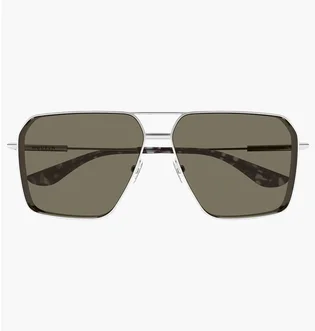 Солнцезащитные очки ALEXANDER MCQUEEN Brown/Metallic AM0500S-002-60