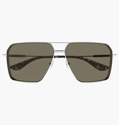 Солнцезащитные очки ALEXANDER MCQUEEN Brown/Metallic AM0500S-002-60