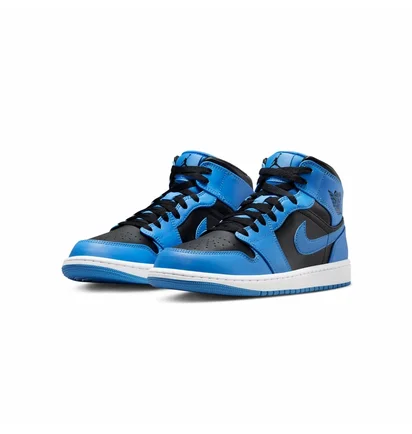 Кросівки чоловічі Air Jordan Air 1 Mid Shoes Black/Blue DQ8426-401