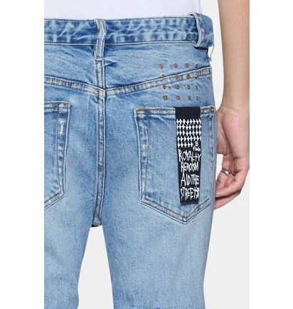 Джинси чоловічі Ksubi Chitch Public Repair Skribed Light Blue MSP26DJ015
