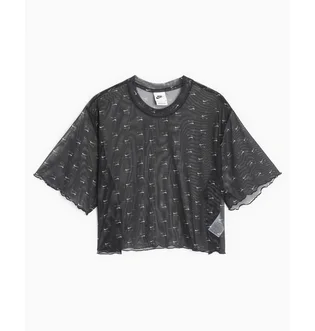 Футболка жіноча Nike Air Printed Mesh Short Sleeve Crop Top Black DV8245-010