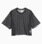 Футболка жіноча Nike Air Printed Mesh Short Sleeve Crop Top Black DV8245-010