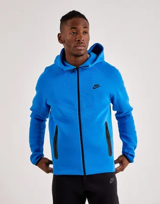 Толстовка чоловіча Nike Tech Fleece Windrunner Full-Zip Hoodie Blue FB7921-435