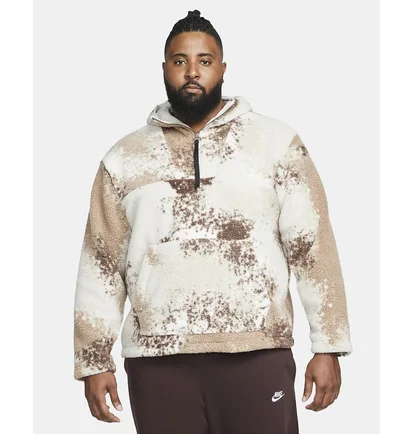 Худи мужское Nike Mens 1/2-Zip Hoodie White/Beige Dd5009-072