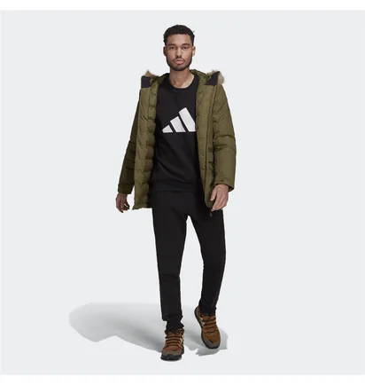 Парка чоловіча Adidas Utilitas Hooded Parka Olive GT1700