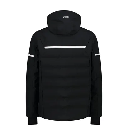 Куртка мужская CMP Zip Hood Stretch Polyes Black 34W4697-U901