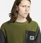 Свитшот мужской Nike M Nsw Spu Tf Polar Flc Crew Green Dq5104-326
