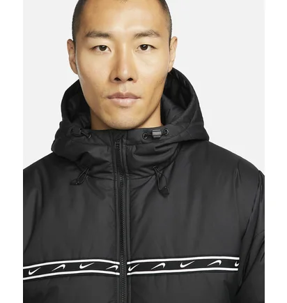 Куртка чоловіча Nike M Nsw Repeat Syn Fill Jkt Black Dx2037-010