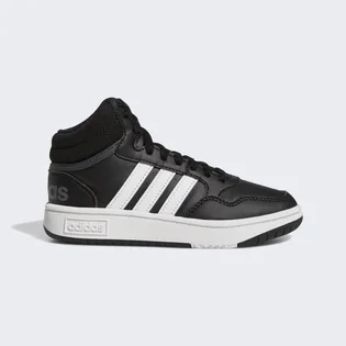 Кроссовки детские Adidas Hoops Mid Shoes Black/White Gw0402