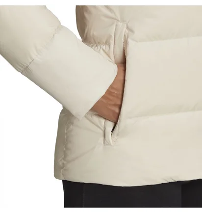 Пуховик женский Adidas Hooded Jacket Sportswear W 11.11 Bb Down Beige H14171