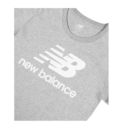 Футболка жіноча New Balance Ess Stacked Logo Grey WT91546AG