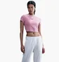 Футболка женская Nike Sportswear Chill Knit Slim Cropped Pink HF9534-699