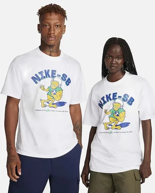 Футболка унисекс Nike T-Shirt Sb White FJ1165-100