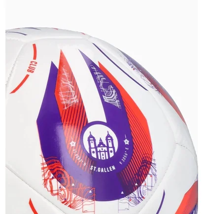 Футбольний м'яч Adidas Euro 2025 Club White/Blue JH1267