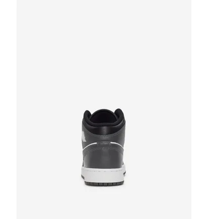 Кроссовки детские Air Jordan 1 Mid Big Black/Grey DQ8423-001