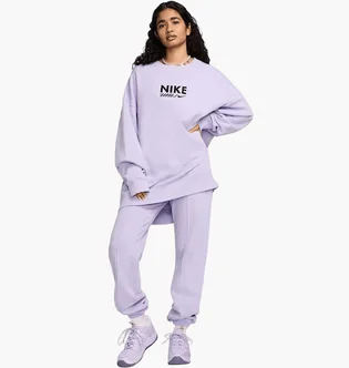 Спортивний костюм жіночий Nike Nsw Flc Os Crew Violet HM4318-515__HM4319-515