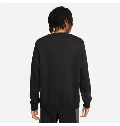 Свитшот мужской Nike M Nsw Sp Flc Crew Bb Black FN0245-010