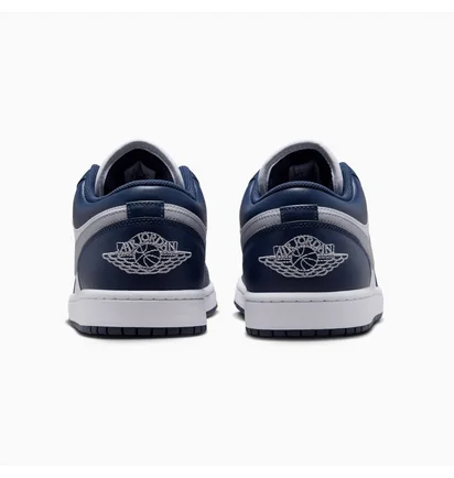 Кроссовки мужские Air Jordan 1 Low Midnight Navy Blue/White 553558-141