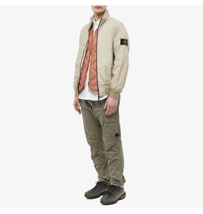 Куртка чоловіча Stone Island Crinkle Reps Jacket Beige 781542822-V0092