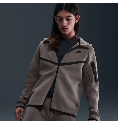 Толстовка мужская Nike Tech Fleece Fz Wr Grey HV0949-289