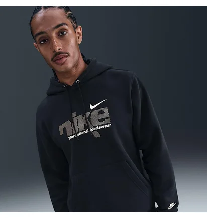 Худи мужское Nike Nk Club Bb Po Hdy Swsh Sport Black IM8321-010