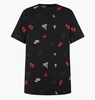 Футболка чоловіча Nike M Nsw Tee 12Mo Aop Sp25 Black HJ0561-010