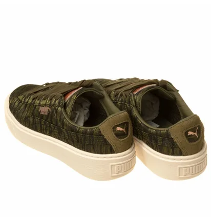Кросівки жіночі Puma Basket Platform Vr Wmns Olive 364092-01