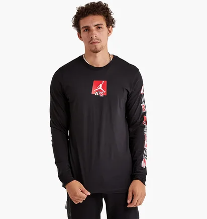 Лонгслив мужской Air Jordan Air Long-Sleeve Tee Black FD7017-010