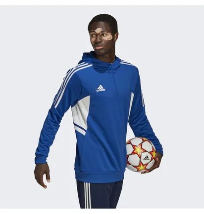 Худи мужское Adidas Con22 Tk Hood Blue Hg6313