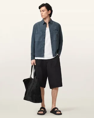 Сорочка чоловіча ALLSAINTS Rohdi Blue M076SD
