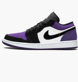 Кроссовки мужские Air Jordan 1 Low Black/Violet 553558-125