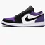 Кросівки чоловічі Air Jordan 1 Low Black/Violet 553558-125
