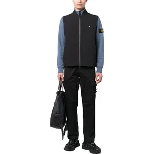 Жилетка мужская STONE ISLAND Stellina Logo-Embroidered Black 7815G03G2-V0029