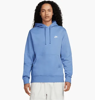Худи мужское Nike Club Fleece Hoody Light Blue BV2654-450