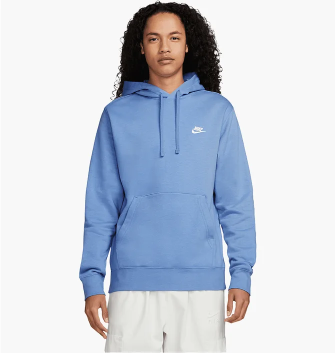 Худі чоловіче Nike Club Fleece Hoody Light Blue BV2654-450