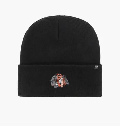 Шапка унісекс 47 Brand Chicago Blackhawks Haymake Black HYMKR04ACE-BKG