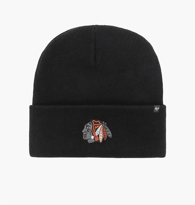 Шапка унісекс 47 Brand Chicago Blackhawks Haymake Black HYMKR04ACE-BKG