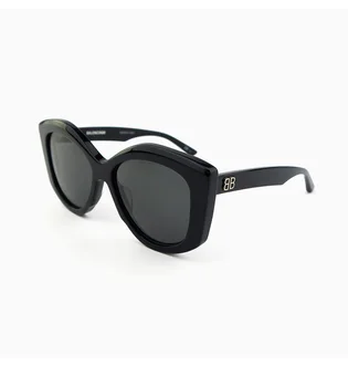 Солнцезащитные очки женские BALENCIAGA Grey/Black BB0126S-001-56