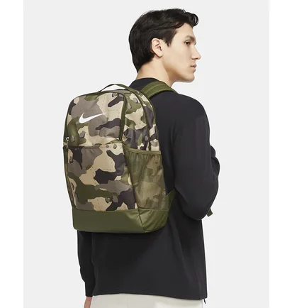 Рюкзак унисекс Nike Nk Brsla M Bkpk Camo/Green DB1161-247