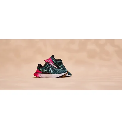 Кроссовки женские Nike React Infinity Run Flyknit 3 Black/Turquoise DD3024-003