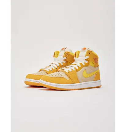 Кроссовки женские Air Jordan Air 1 High Zoom Cmft 2 Yellow/Beige FJ5743-700