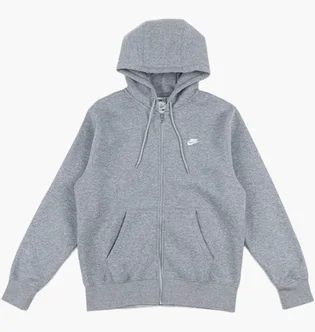 Толстовка мужская Nike Club Fleece Grey FN3861-063
